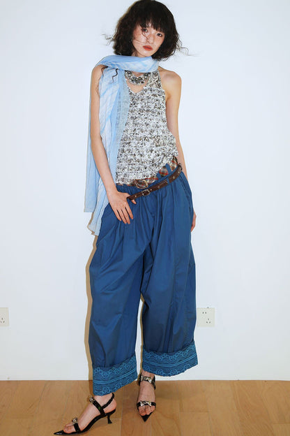 Layered Ruffle Halter Top