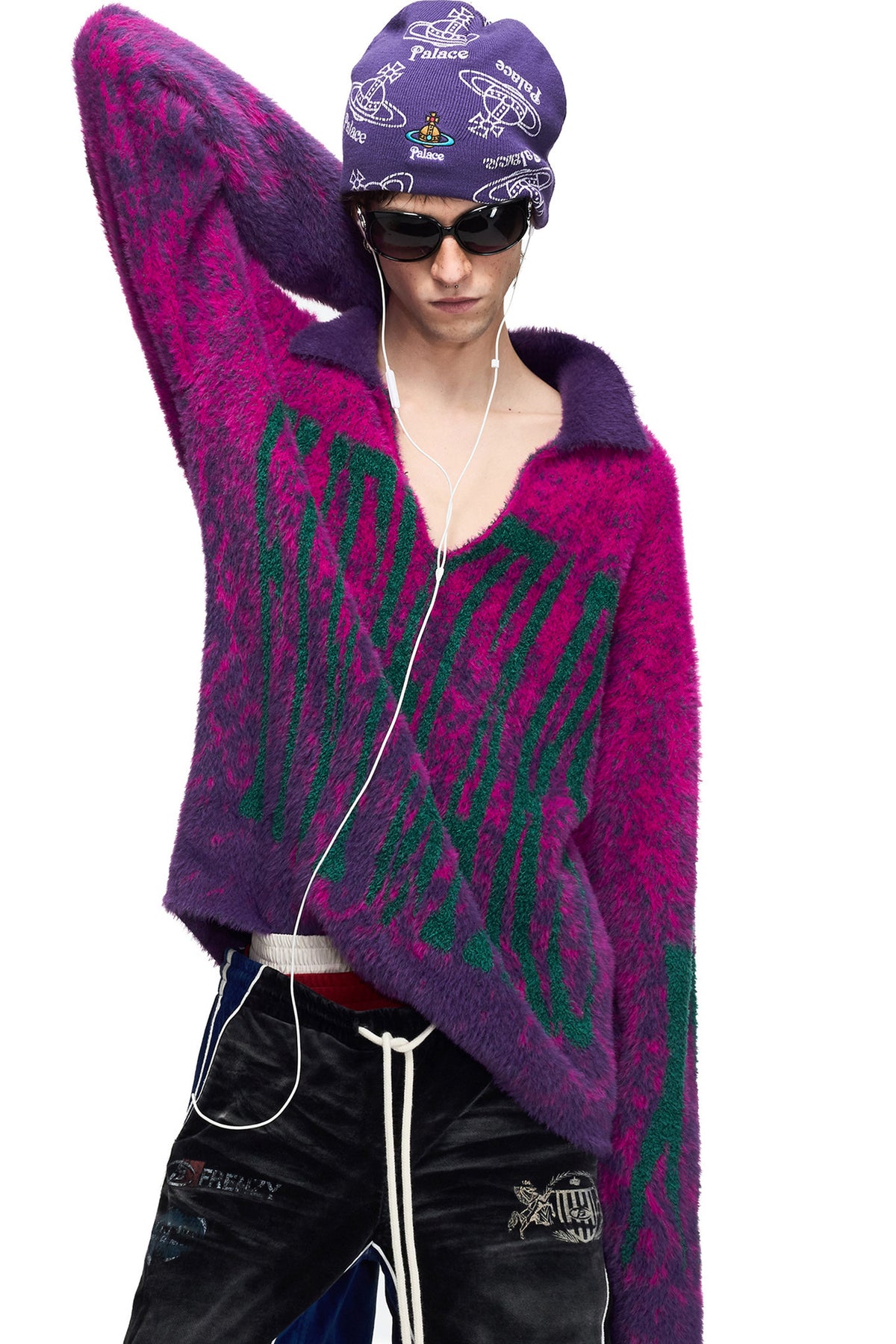 Fuzzy Cheetah Half-Cardigan