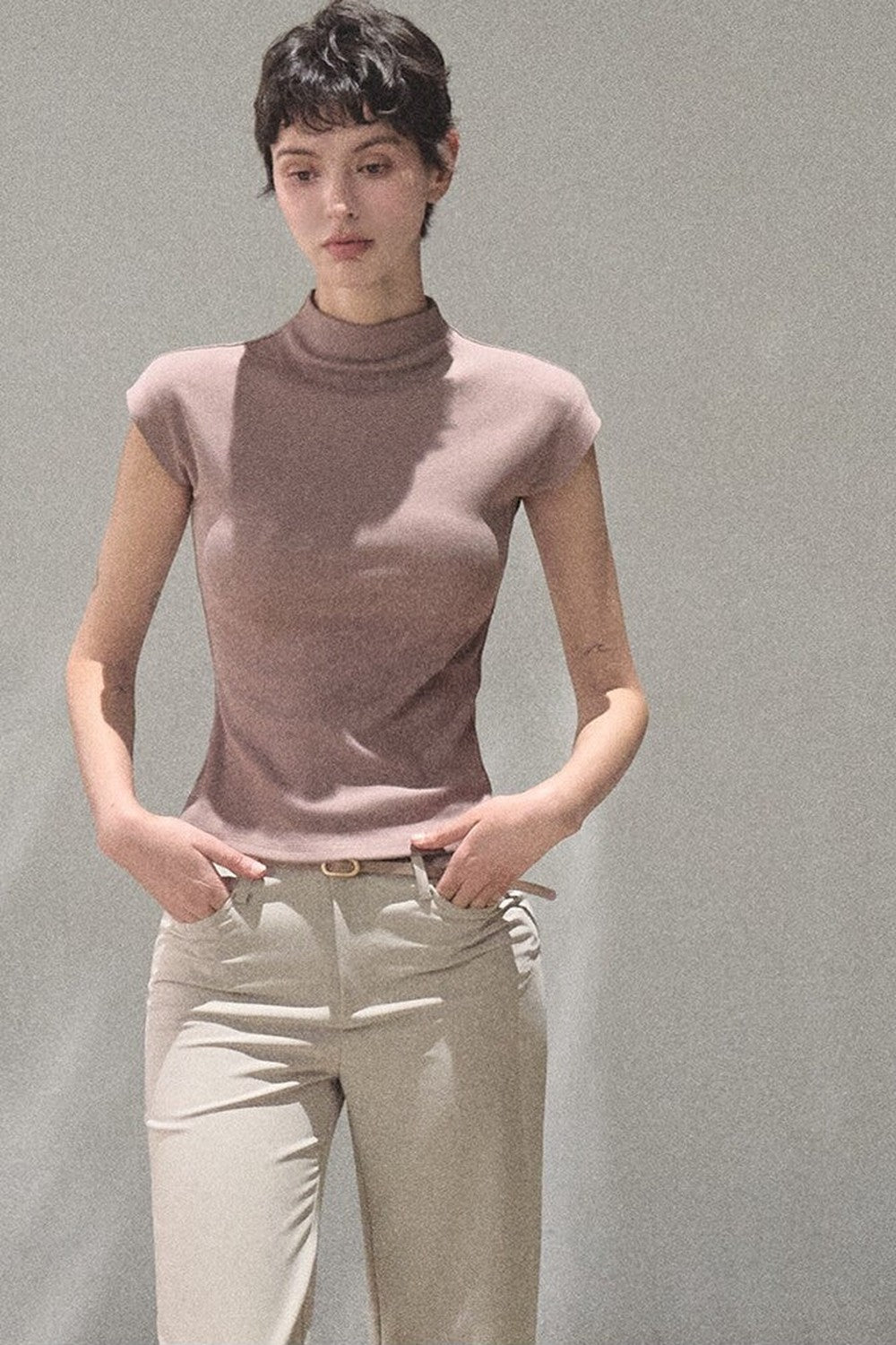 Lyocell Draped Flared Pants