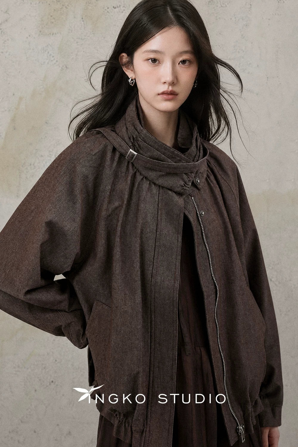 Relaxed Drawstring Jacket