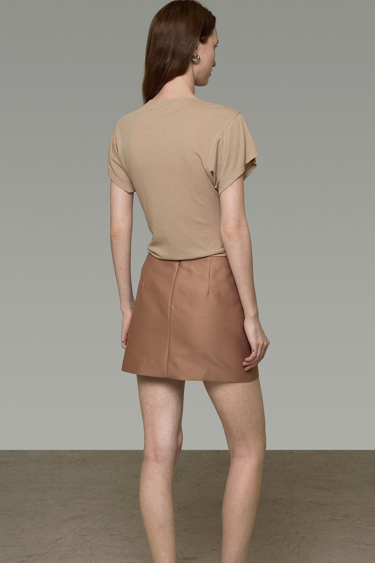 High-Waisted Straight Skirt