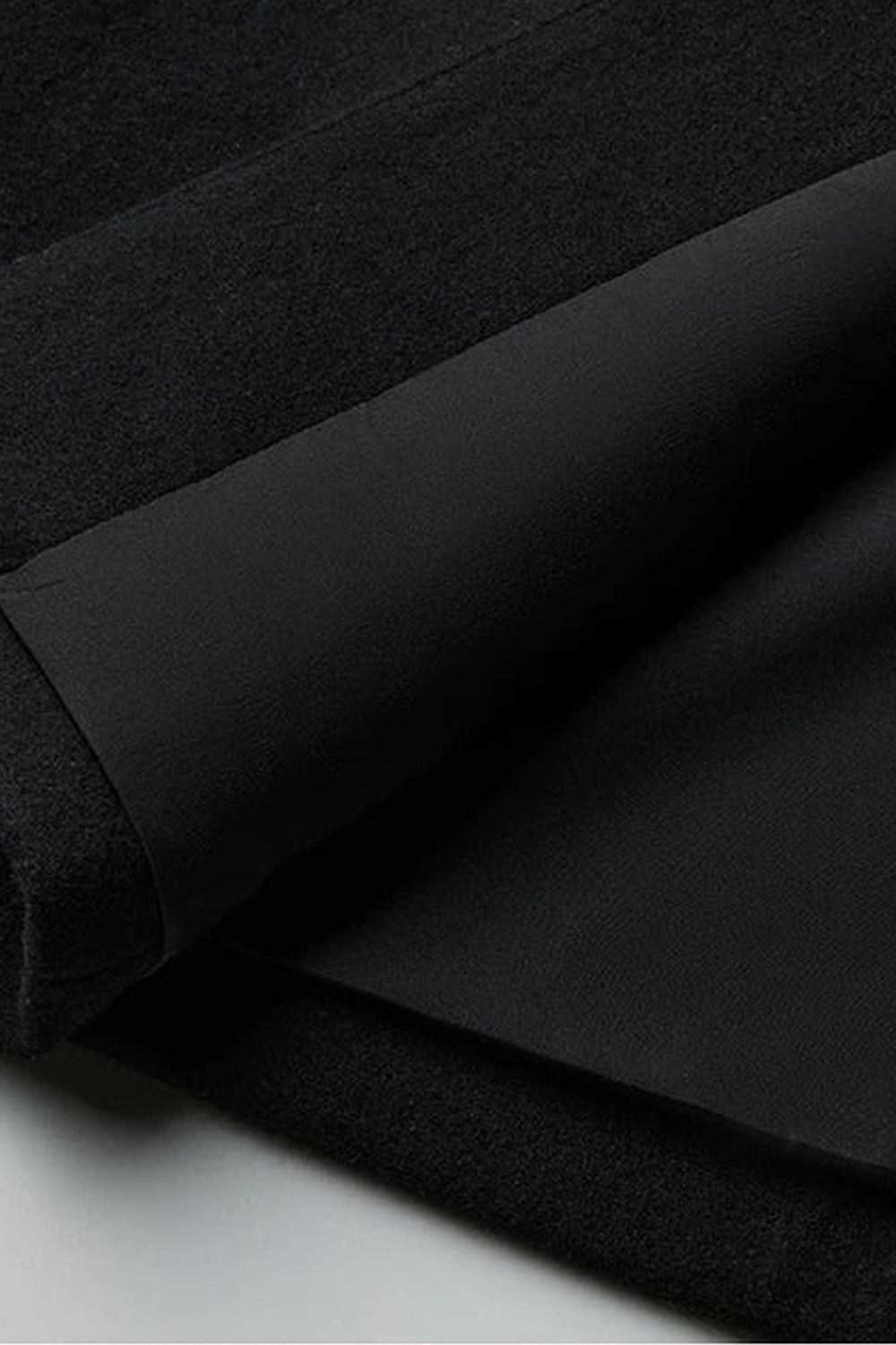 100% Wool Stand Collar Tie-Back Long Coat