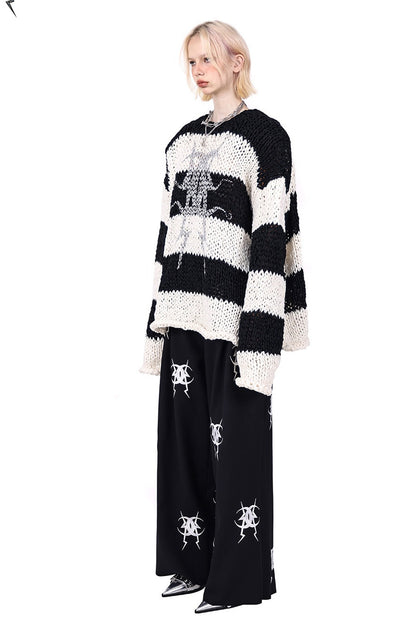 Embroidered Loose Pants