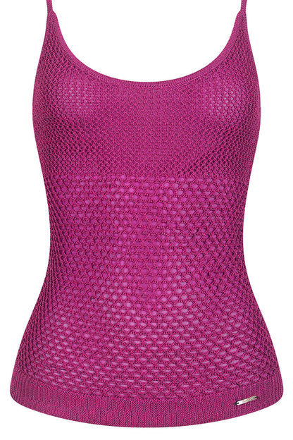 Solid Color U-Neck Knit Camisole