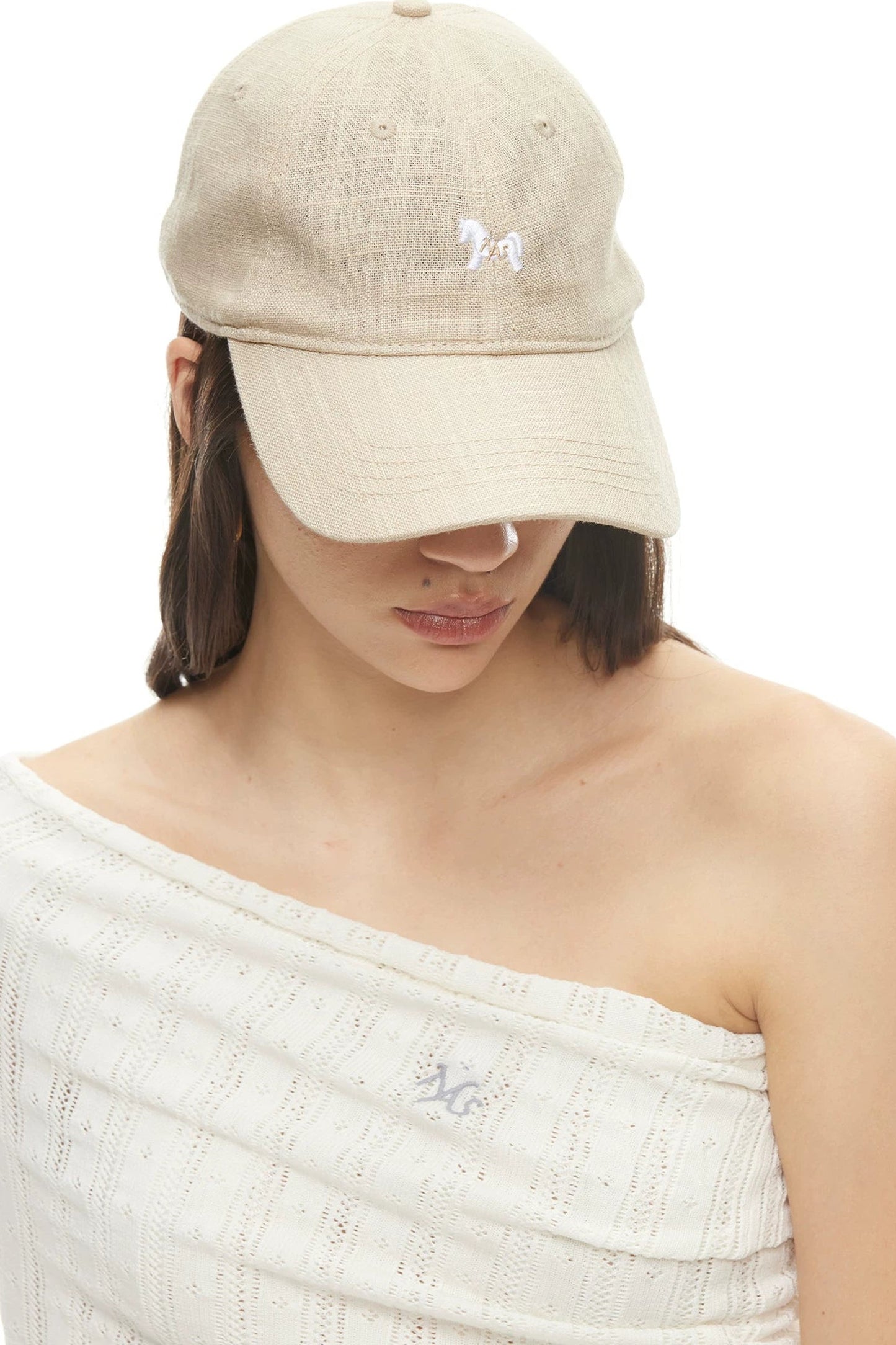 Linen Pony Logo Baseball Cap