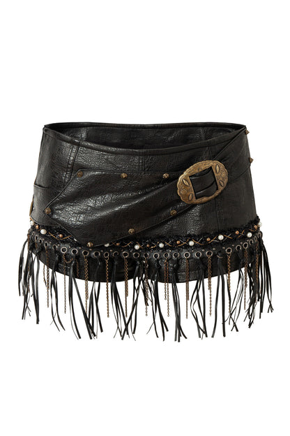 Punk Rock Chain Fringe Shorts