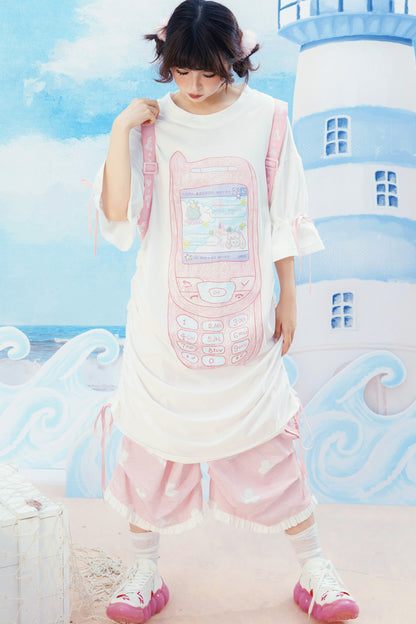Large Mobile Phone T-Shirt Dress
