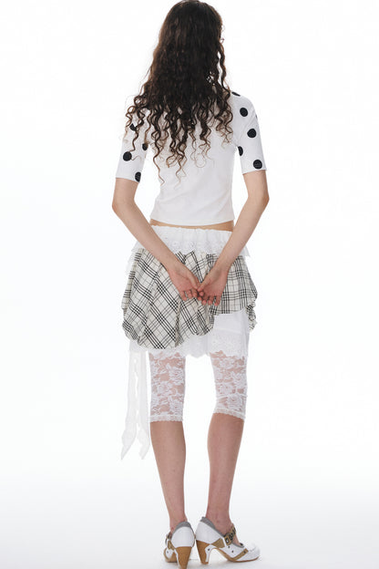Printed Knit Raglan Top