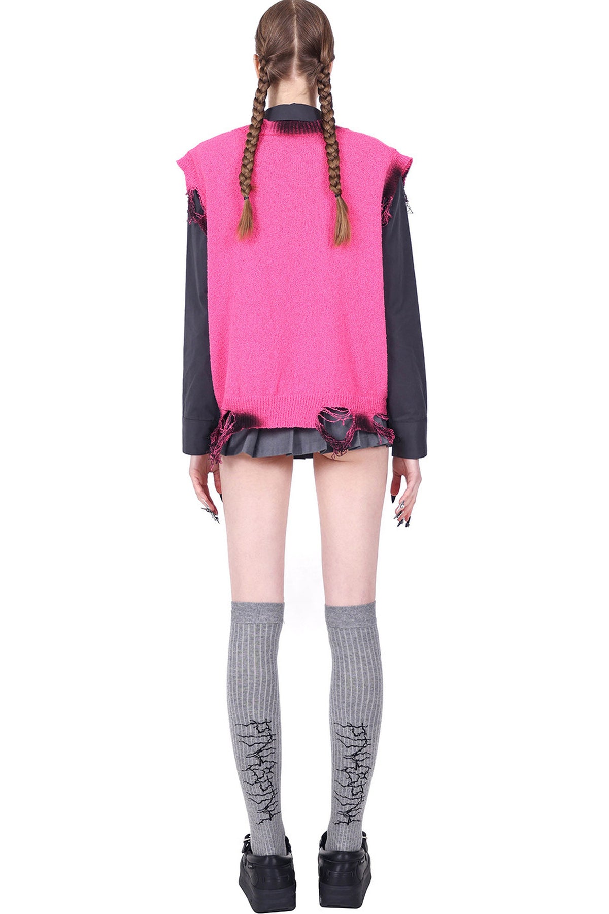 Y3K Structural Spliced Long Sleeve Shirt
