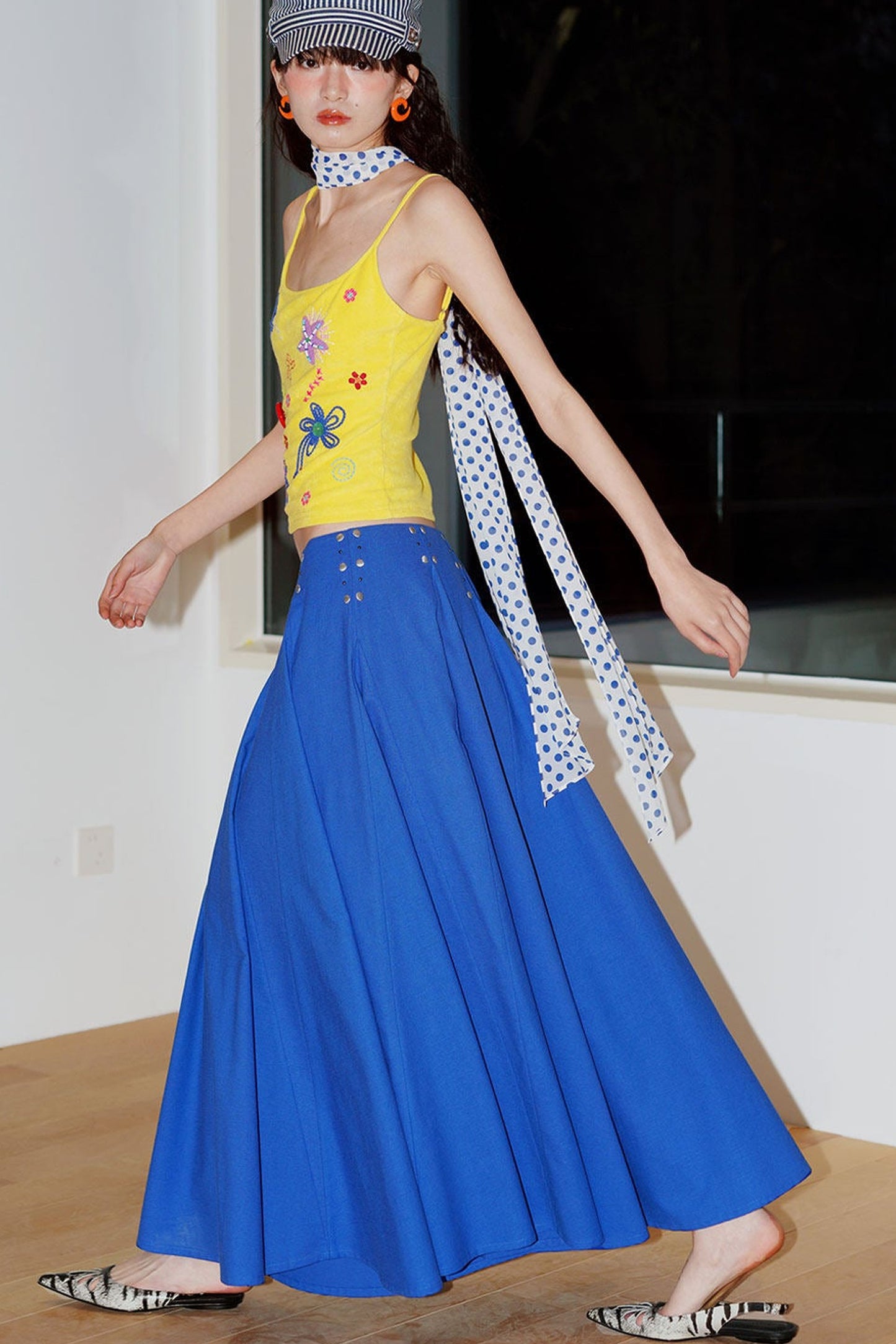 Colorful Rope Embroidery Camisole
