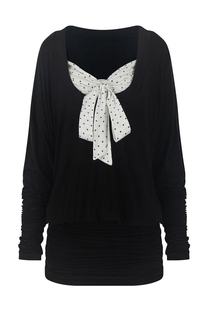 U-Neck Bow Dress