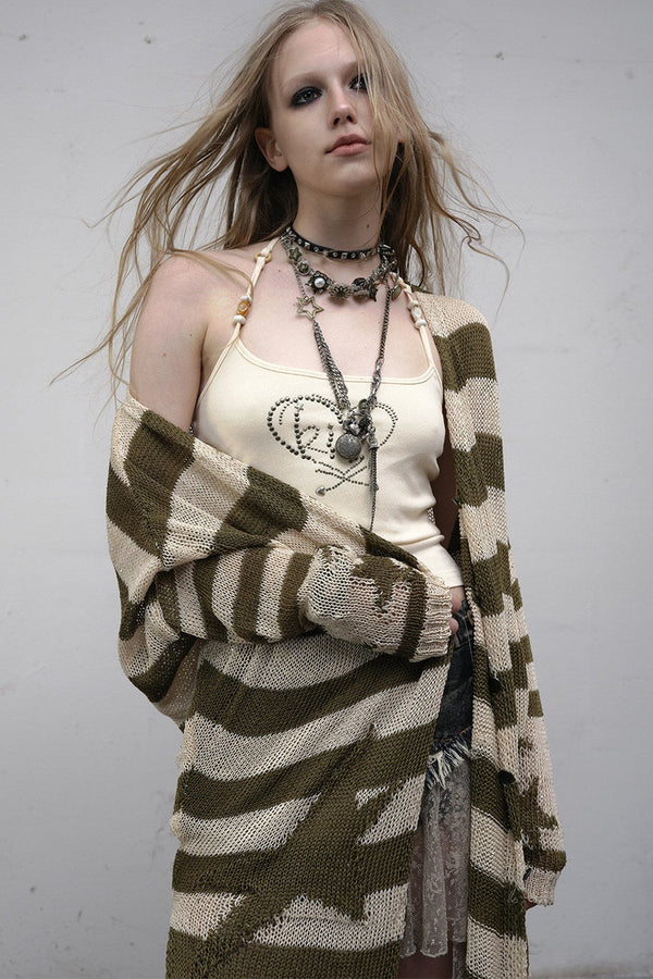 Hot-Stamped Diamond Heart Camisole