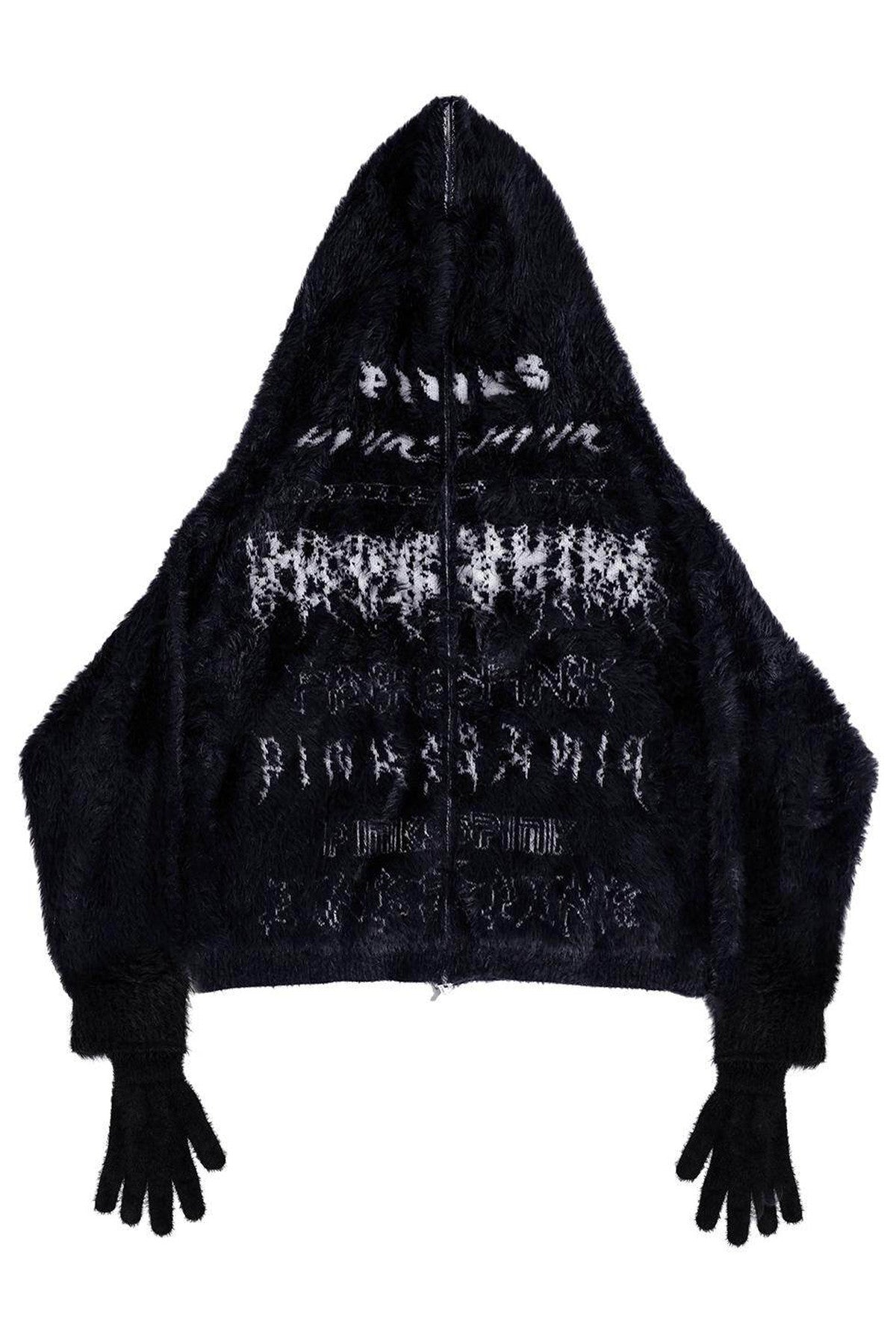 Reversible Mink Fur Hooded Gloves Jacket