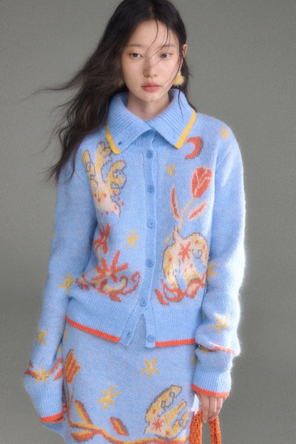 Bird Tulip Wool Knit Set-Up
