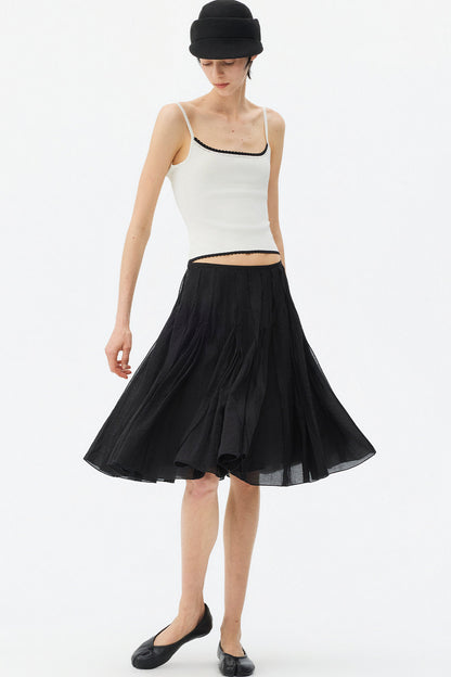 Color-Block Lace Knit Camisole