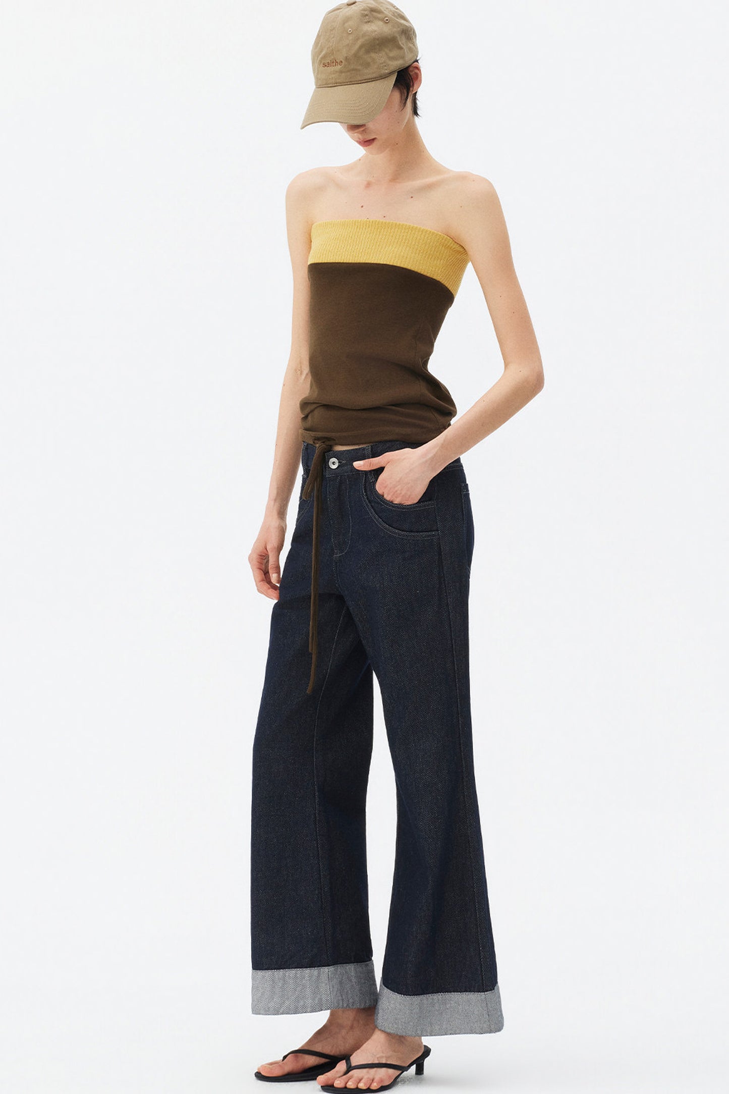 Lyocell Patchwork Tube Top