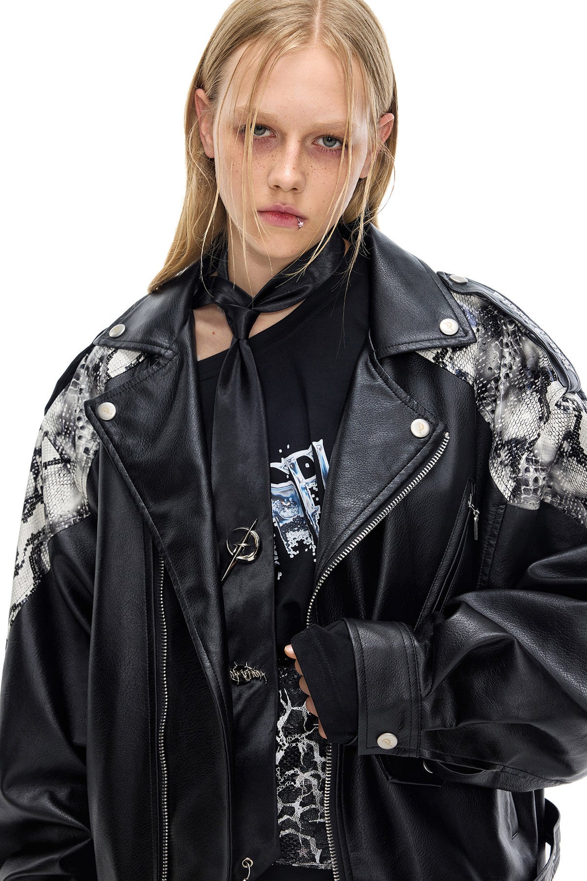 Metal Punk Logo Necktie