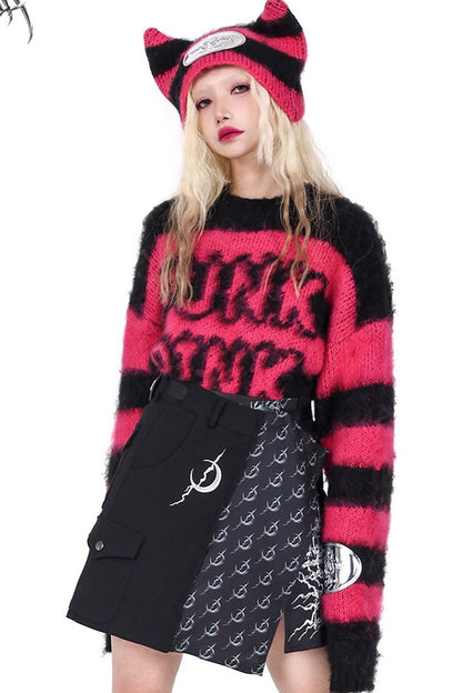 Y2K Rotating Buckle Skirt