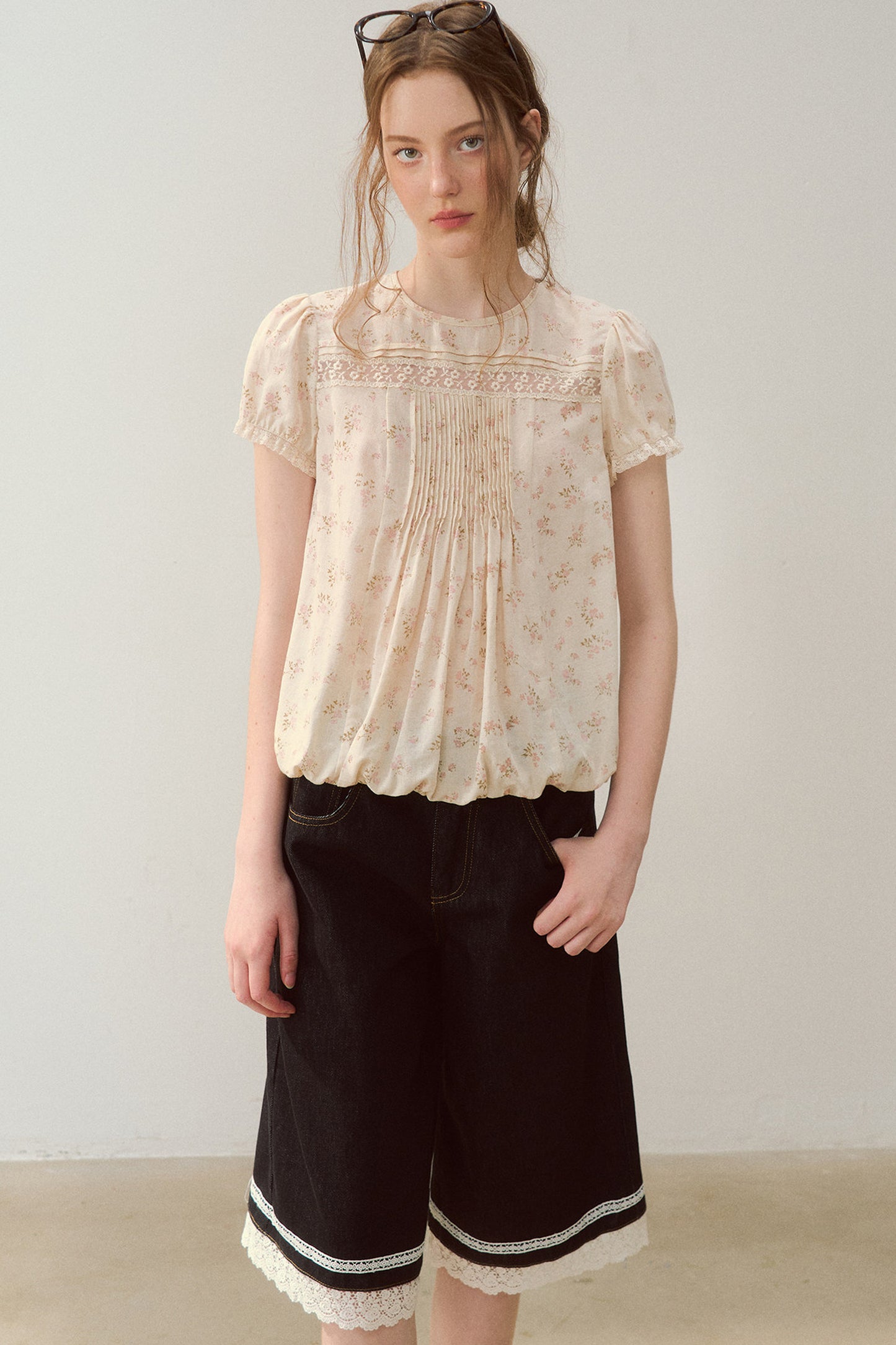 Vintage Floral Lace Blouse
