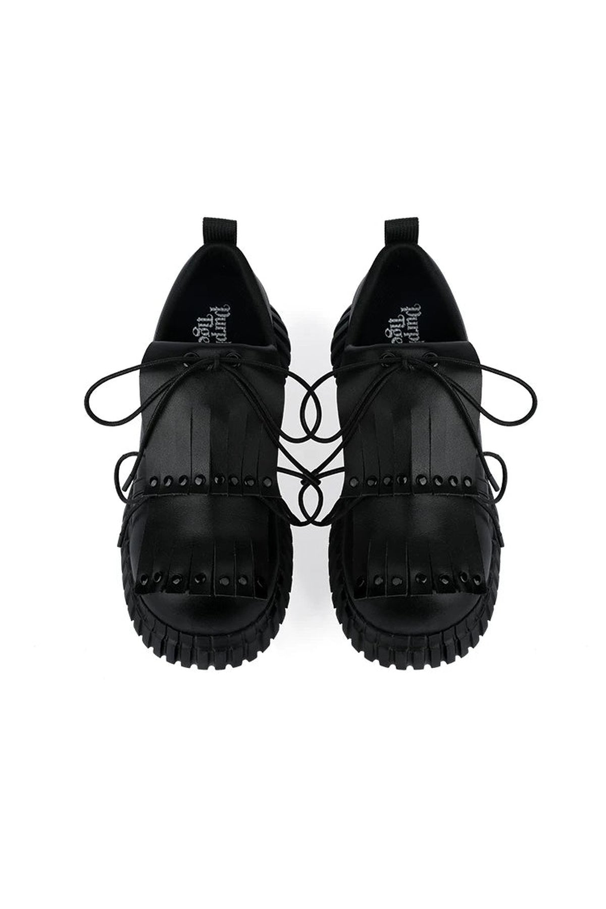 Thick-Soled Leather Derby Shoes