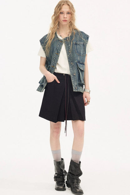 Loose Cotton Round Neck Top