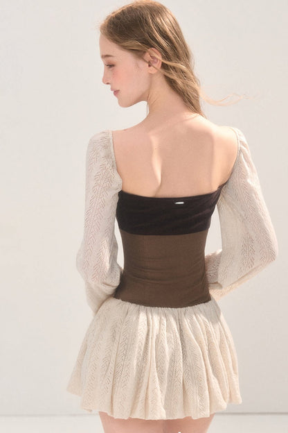 Knitted Patchwork Dress