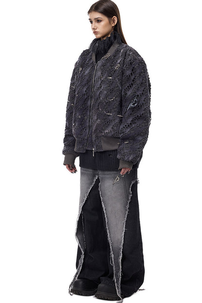 Deconstructed Wasteland Denim Pants
