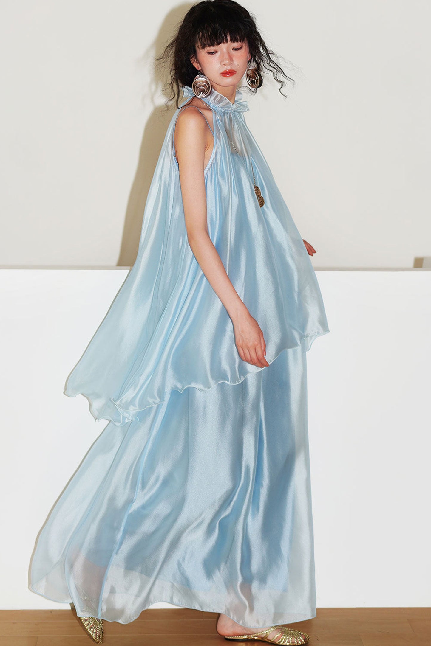 Pearlescent Gauze Dress Set