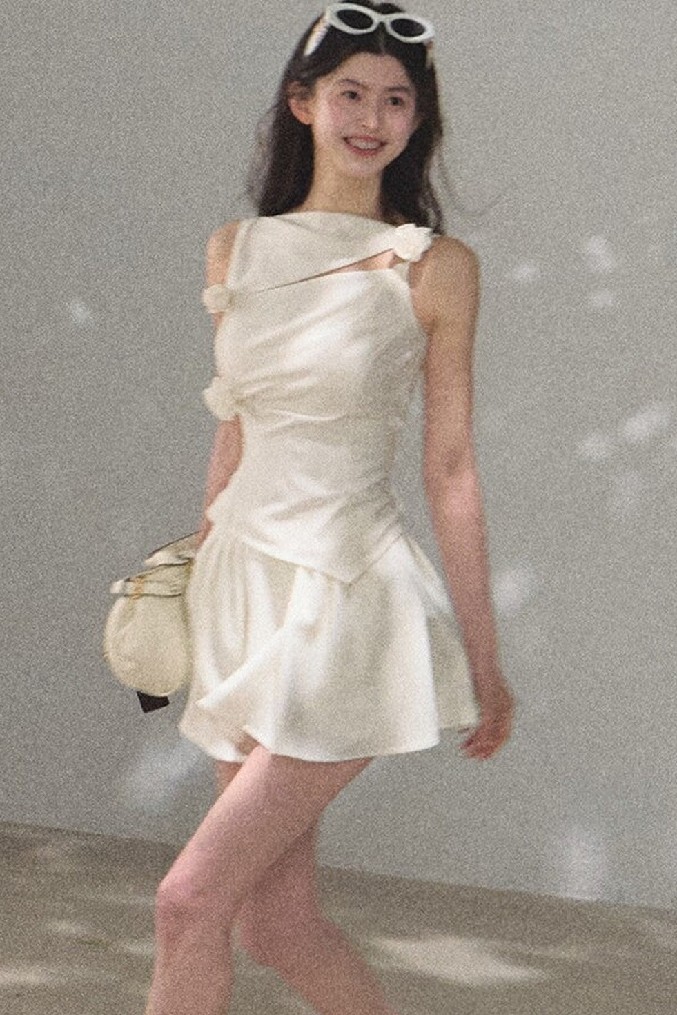One-Shoulder Lyocell Wool Camisole