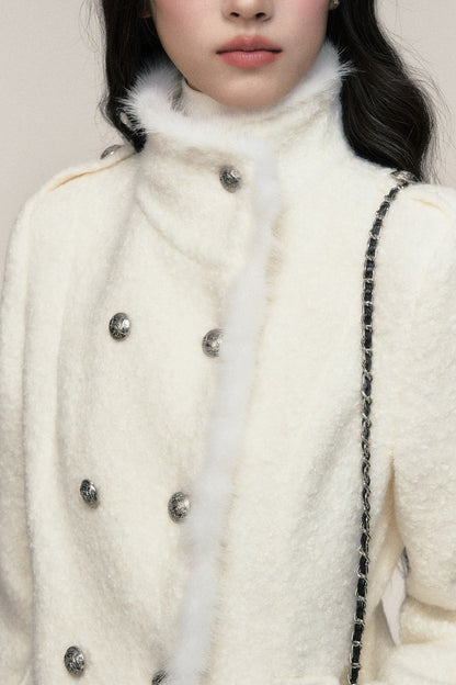 Double-Breasted Mink Fur Jacket