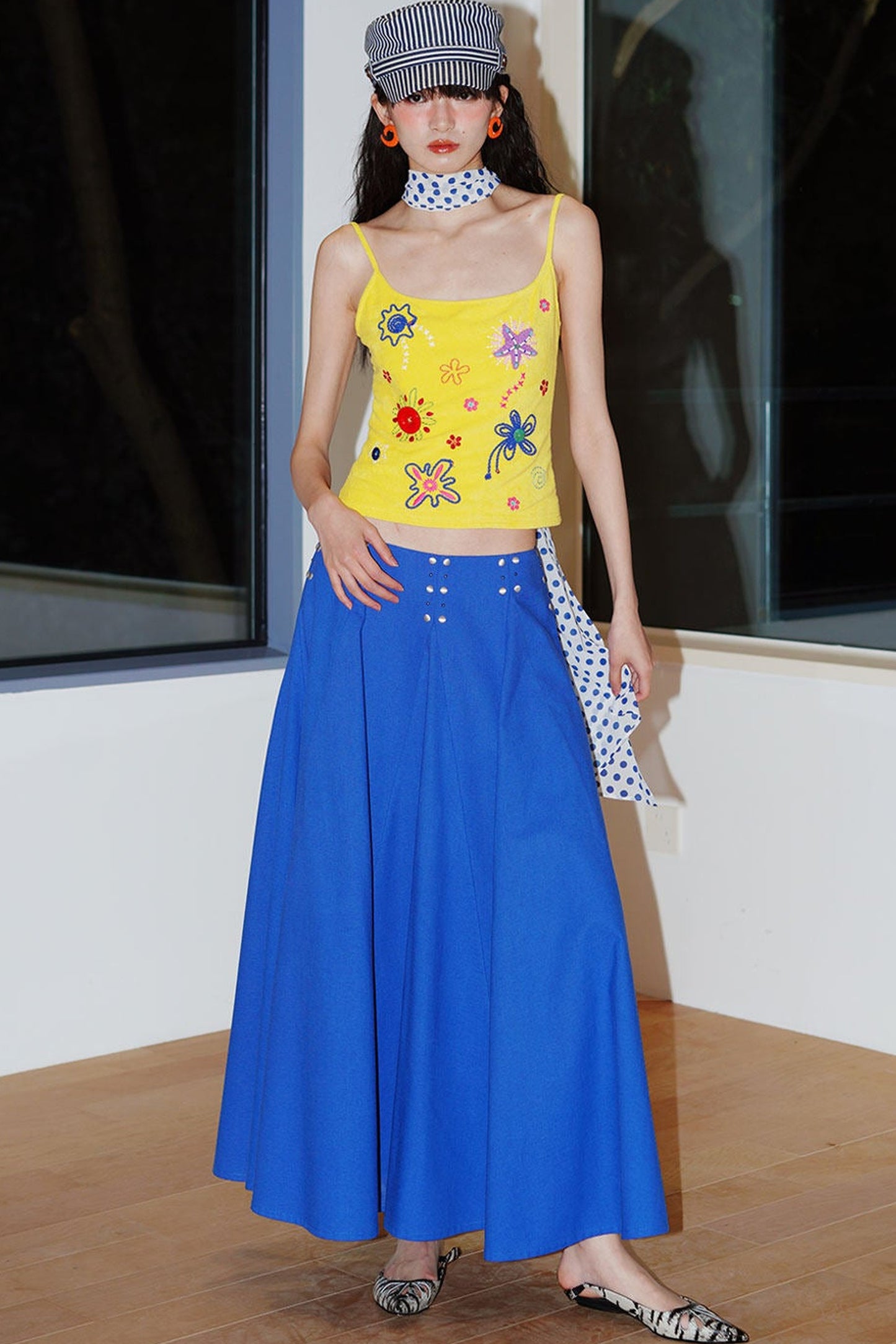 Colorful Rope Embroidery Camisole