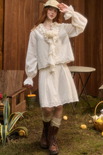 Tencel Cotton Lace Embroidery Set-Up