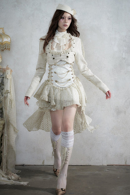 Victorian Lace Asymmetrical Dress Set-Up