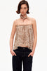 Tracolla con stampa leopardata (con foulard)