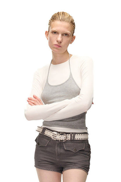 Color-Blocking Layered-Look Long-Sleeve T-shirt