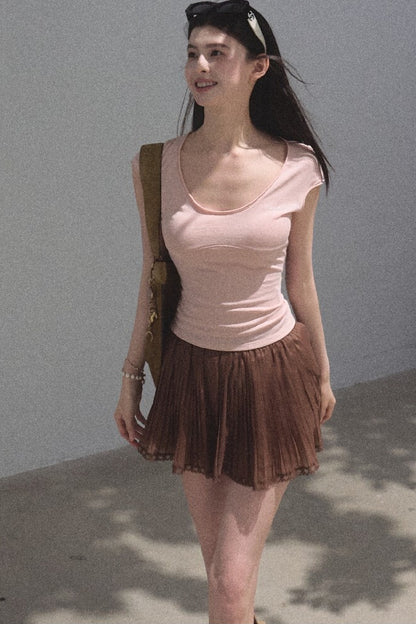 Longing Chiffon Pleated Skirt