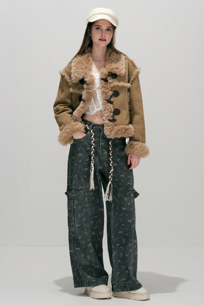 Caramel Eco-Fur Coat