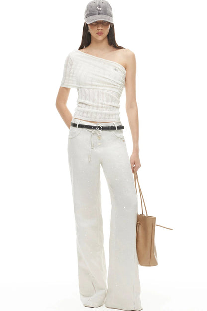 Asymmetrical Tencel Linen Top