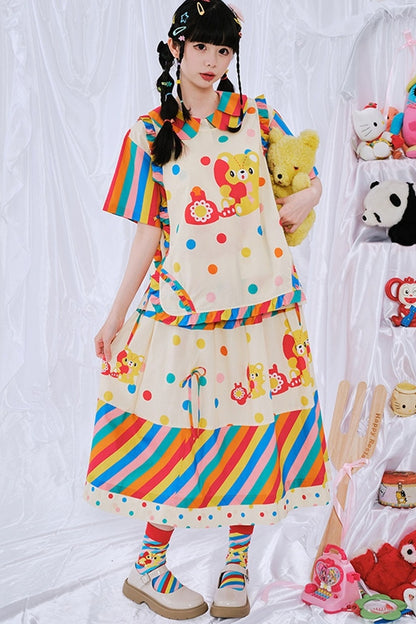 Japanese Rainbow Diary Vest