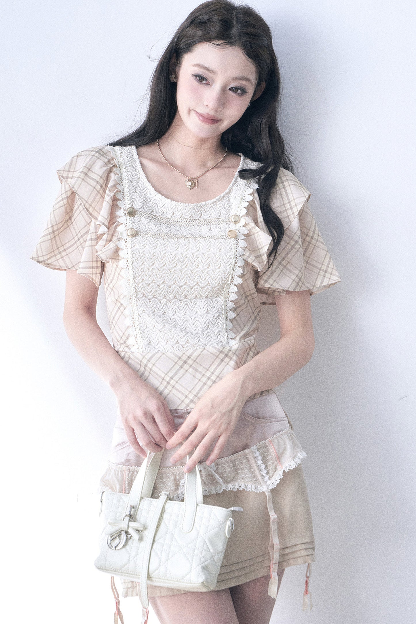 Forgotten Prayer Knitted Patchwork Top