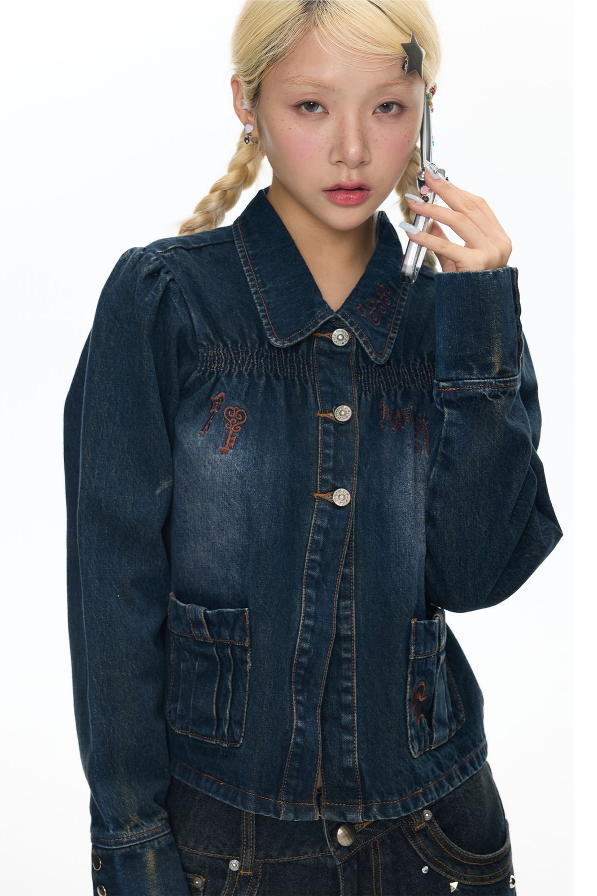 Embroidered Denim Jacket