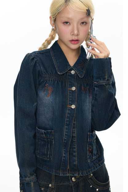 Embroidered Denim Jacket