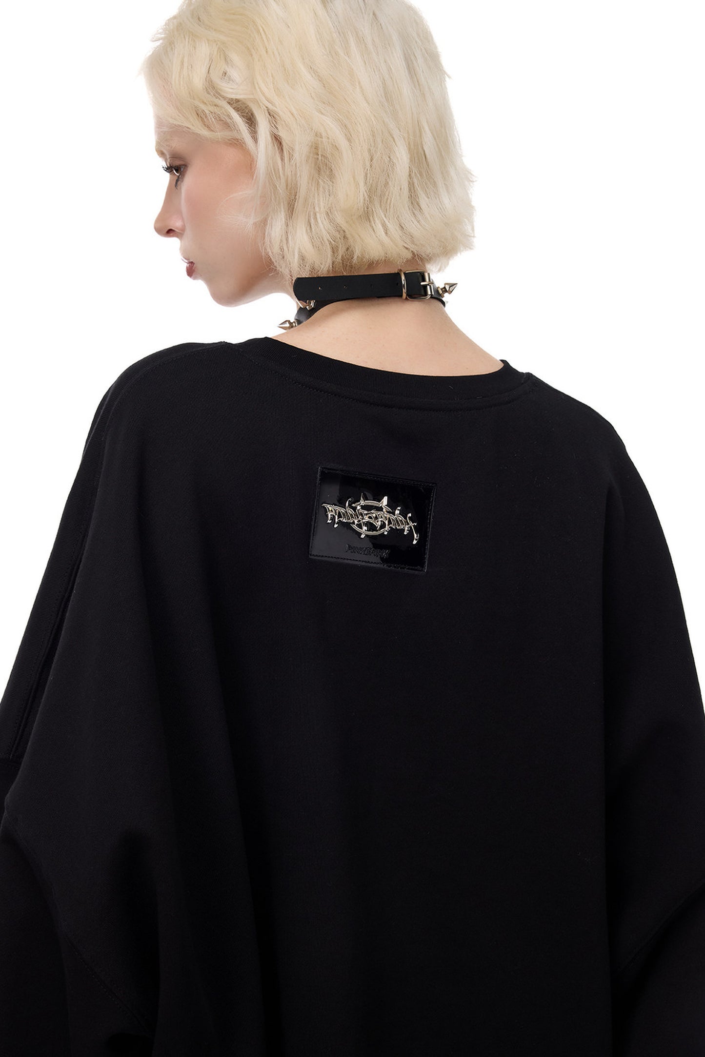 Cat Metal Thorns Heavy Industry Embroidered Blouse