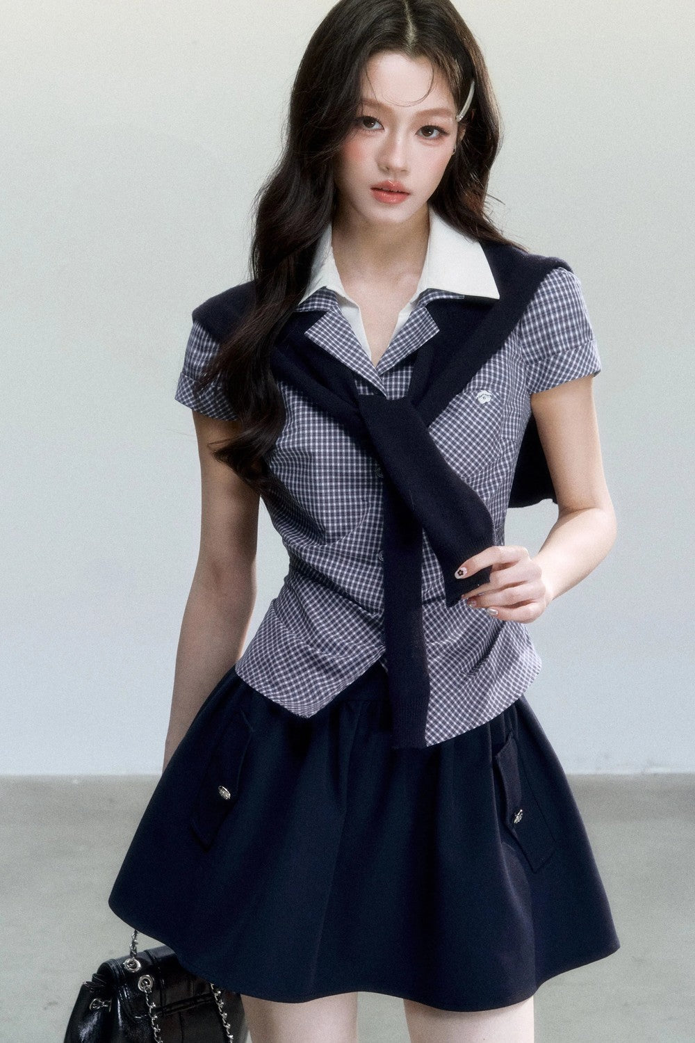 Korean Academy A-Line Skirt