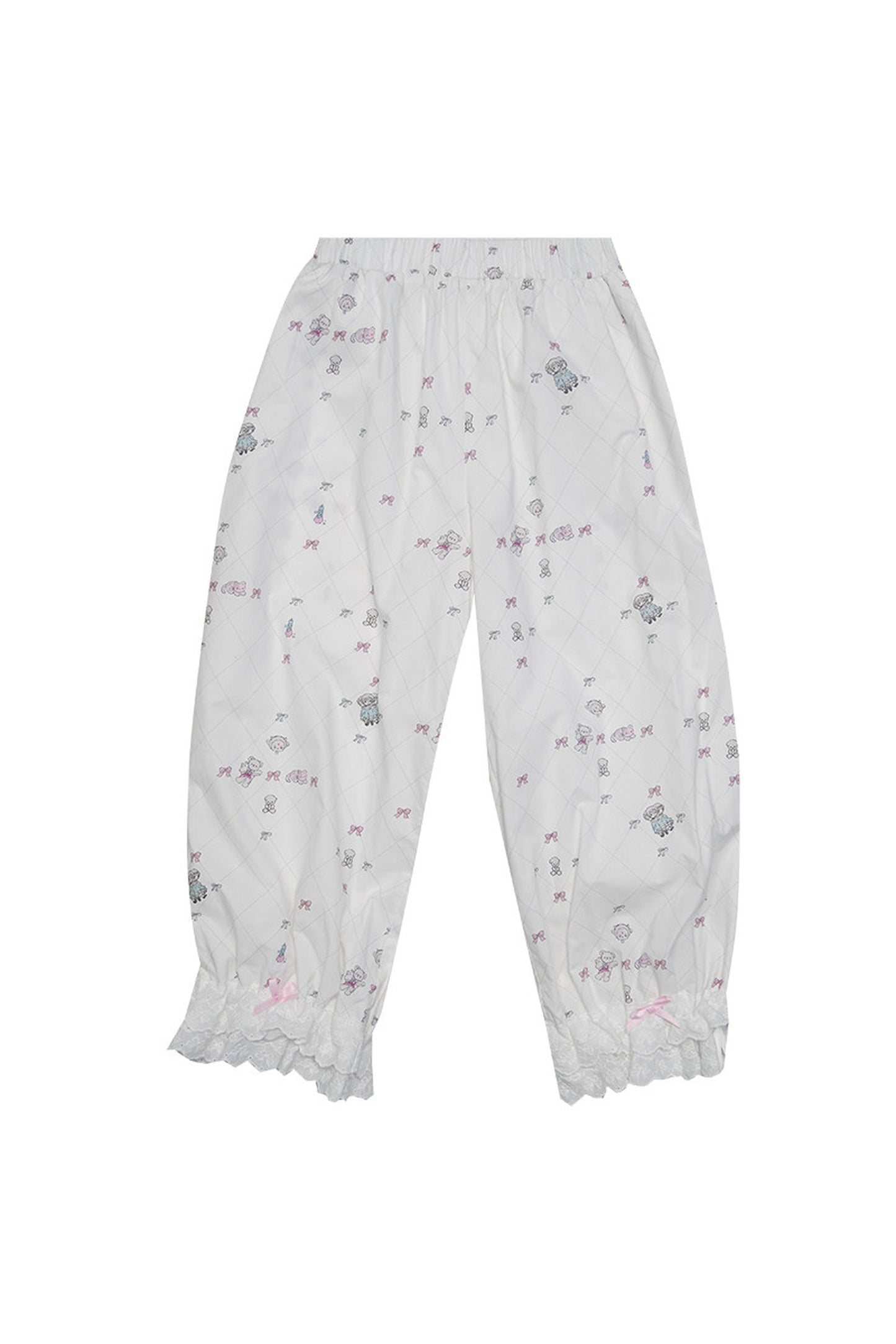 Milkyhearts pantaloni del pigiama con fiocco