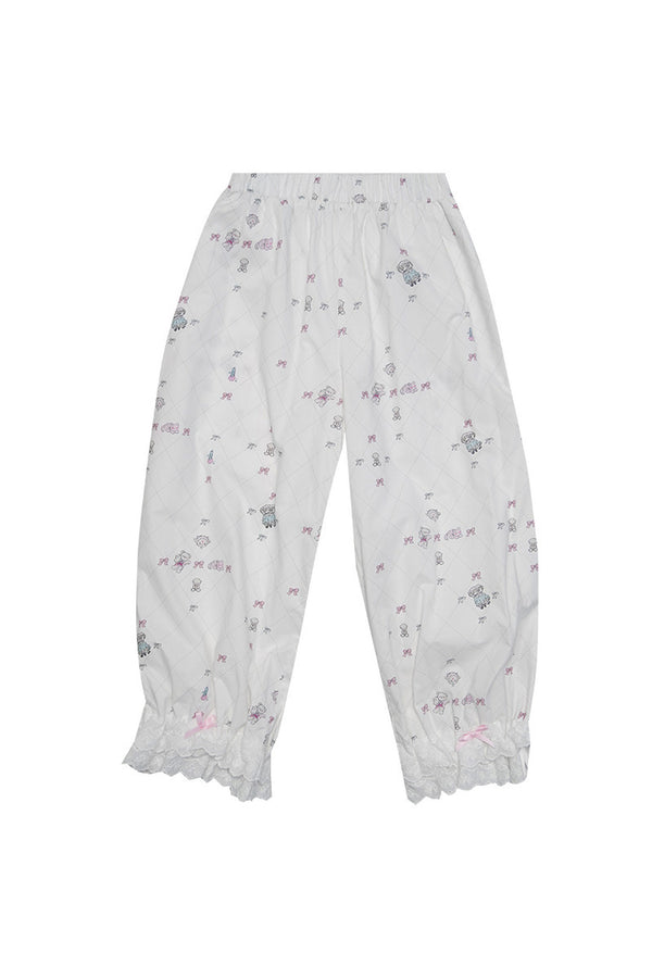 Milkyhearts Bowknot Pajama Pants