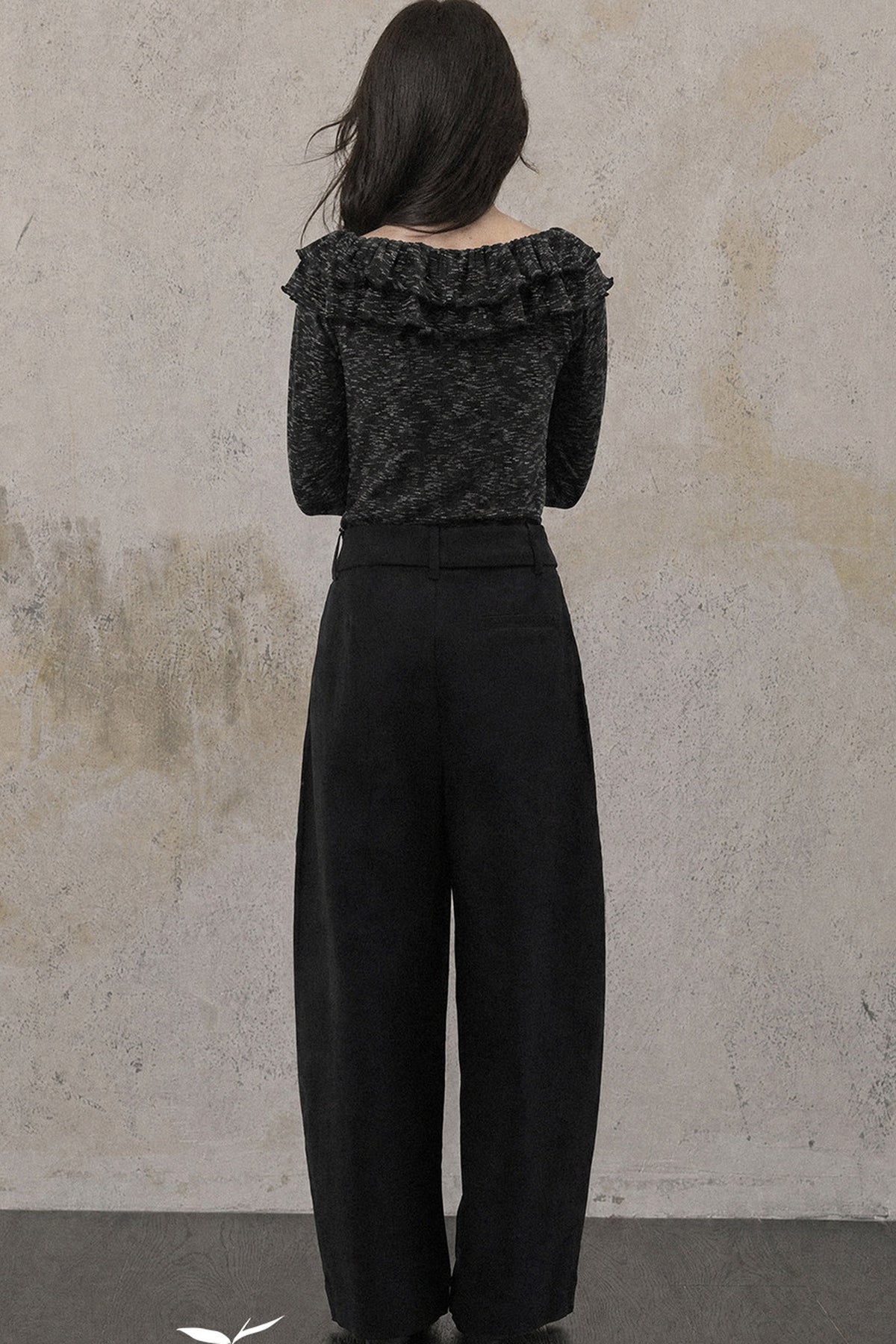 Folded Waistband Pants