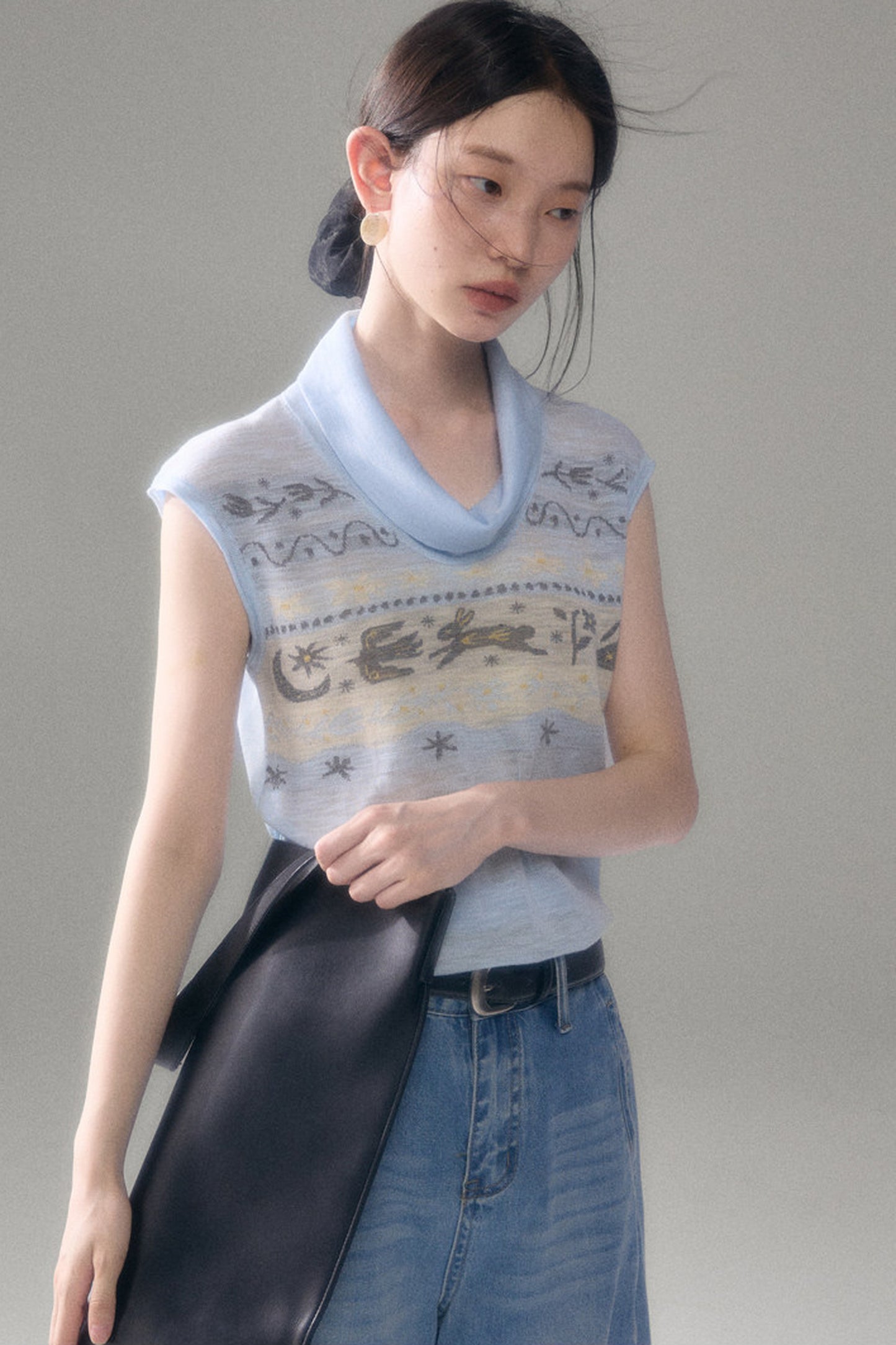Bunny Fair Isle Knit Vest