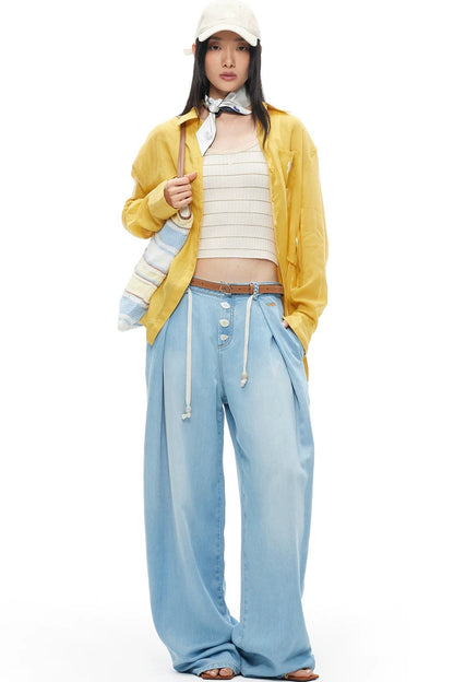 Color-Block Cable Knit Camisole Top