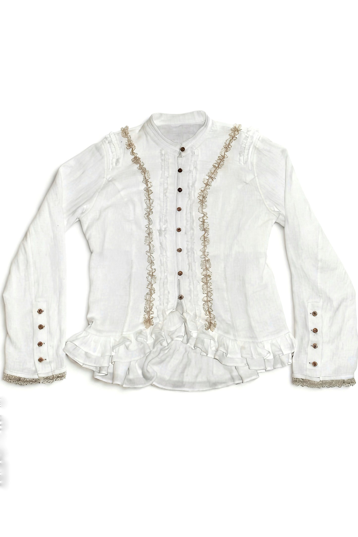 Completo top e pantaloni in cotone ultrasottile stile medievale